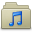 Light Brown Music Icon 32x32 png